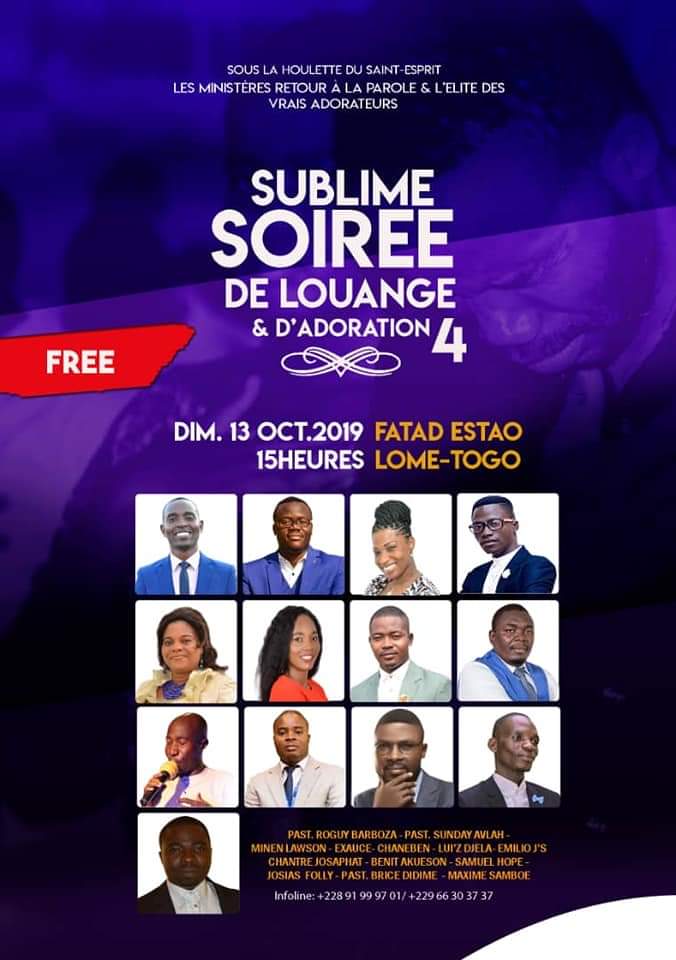 4ème EDITION SUBLIME SOIREE DE LOUANGE ET D'ADORATION A LOME