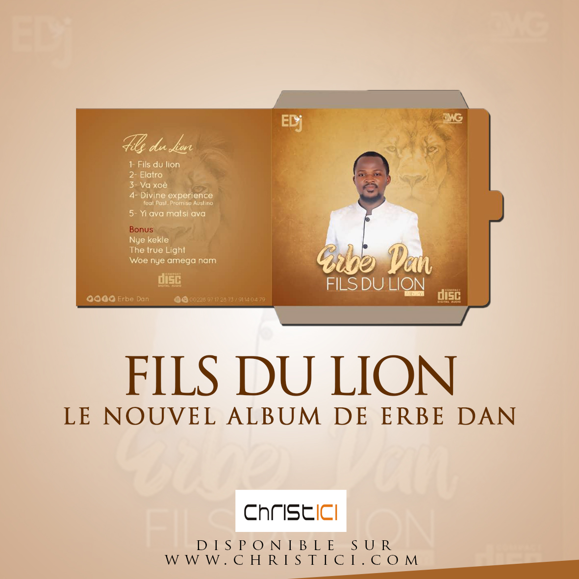 FILS DU LION : LE NOUVEL ALBUM TRES ENRICHISSANT DE ERBE DAN